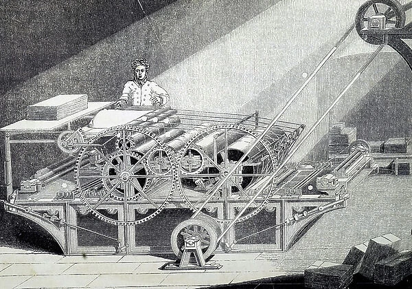 The Applegarth & Cowper's rotary printing press