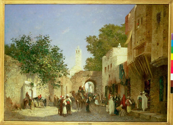 An Arab Street Scene, 1872 (oil on canvas)