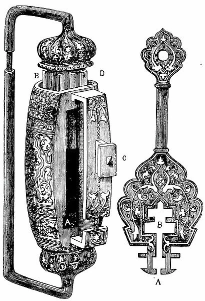 An Arabian padlock, 1850