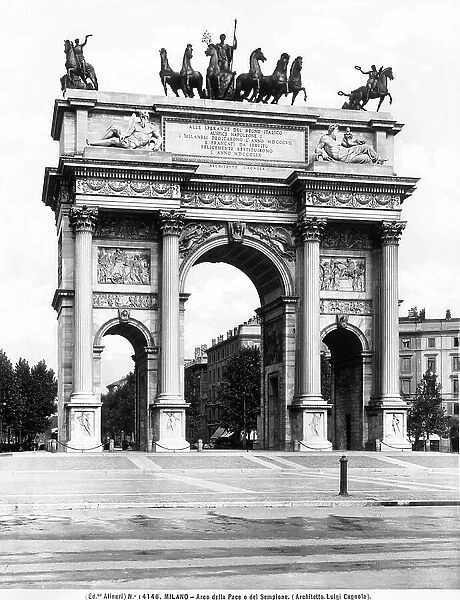 Arch of Peace (or Sempione Arch) in Milan