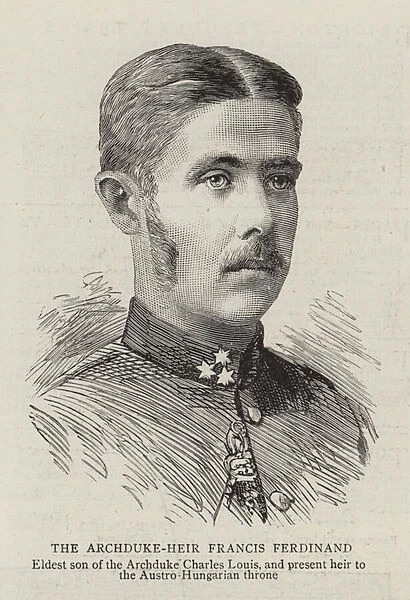 The Archduke-Heir Francis Ferdinand (engraving)