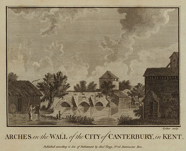 Arches in the Wall of the City of Canterbury, in Kent (engraving)