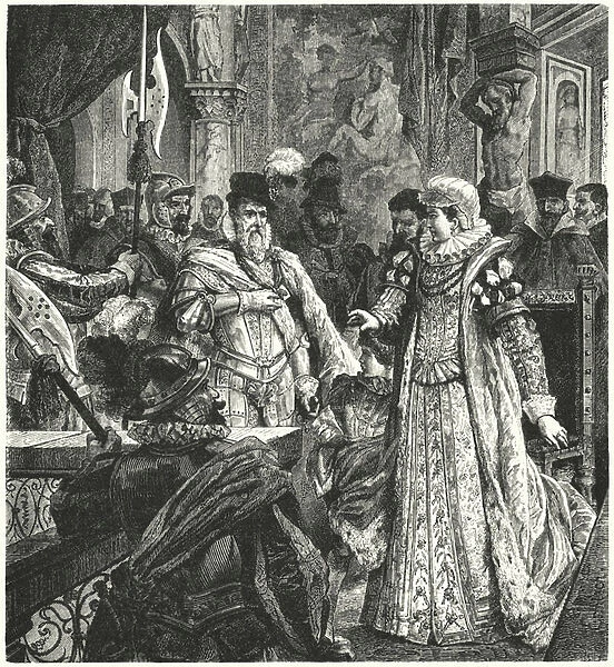 Arrival of the Duke of Alba in Brussels to take up his post as Governor of the Spanish Netherlands, 1567 (engraving)