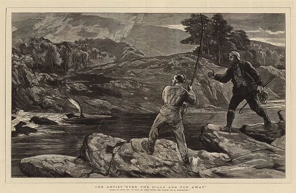 The Artist 'Over the Hills and Far Away'(engraving)