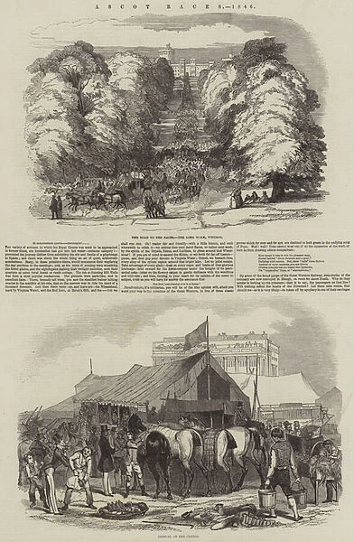 Ascot Races, 1846 (engraving)