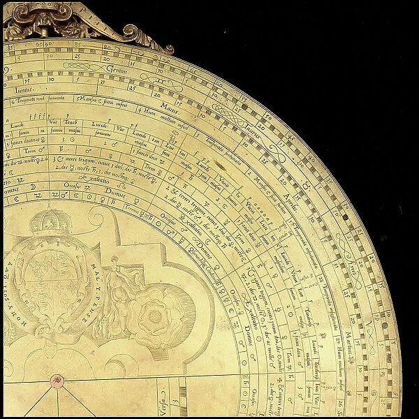 Astrolabe: detail obverse, c.1552 (bronze)