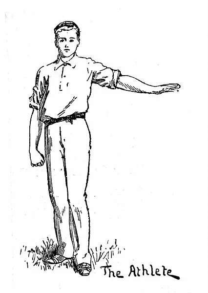 The Athlete, 1850 (engraving)