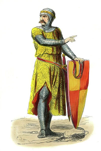 Aubrey de Vere - male costume of 13th century