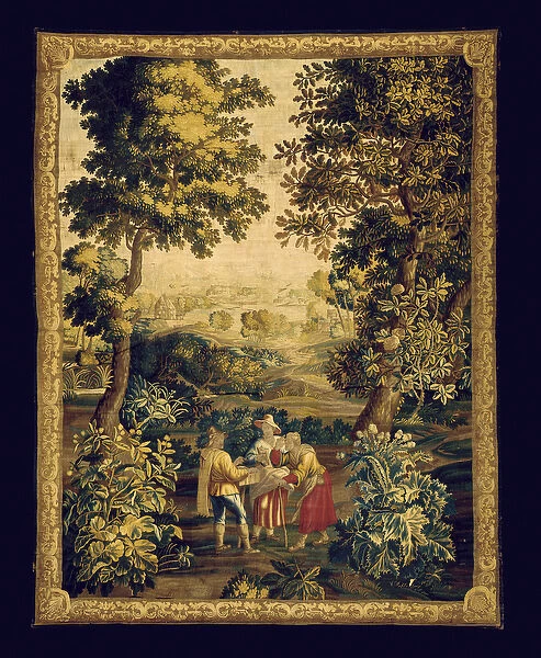 An Audenarde Teniers Tapestry (textile)