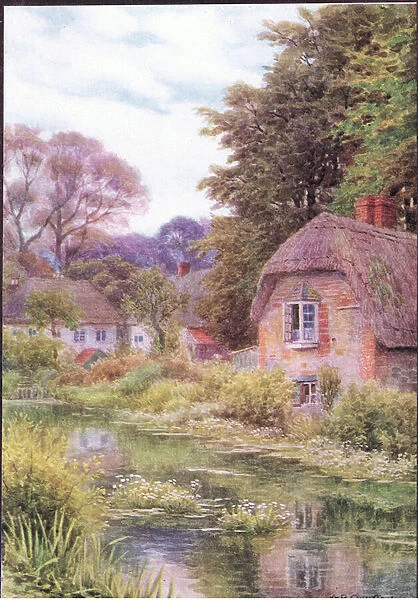 On the Avon at Lake, near Salisbury, from The Cottages and the Village Life of Rural