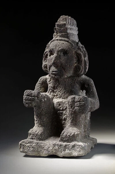 An Aztec stone figure of a Macuilxochitl, c. 1200-1521 (stone)