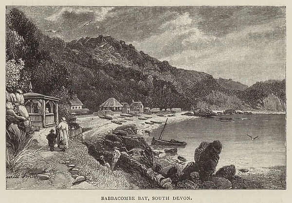Babbacombe Bay, South Devon (engraving)