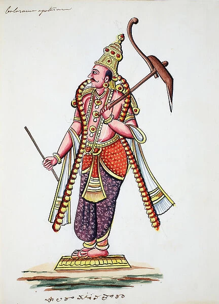 Balarama, 9th avatar of Vishnu (w  /  c on paper)
