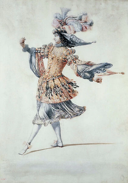 Ballet costume, c.1640-60 (gouache)