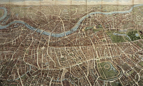 A Balloon View of London, published by Banks and Company, 1851
