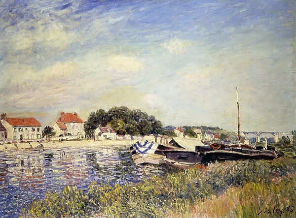 Banks of the Loing at Saint-Mammes; Bords du Loing a Saint-Mammes, 1885 (oil on canvas)