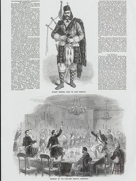 Banquet of the Highland Society, Edinburgh (engraving)
