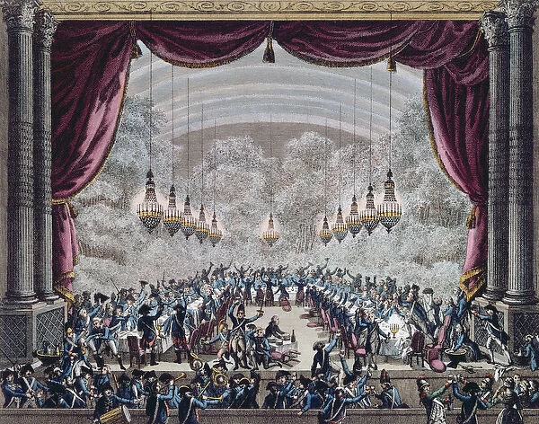 Banquet hosted by the officers of the French Gardes du Corps for the officers of