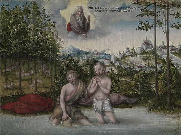 The Baptism of Christ, 1530s (oil on wood)