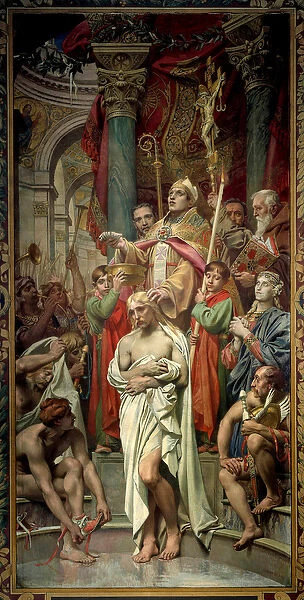 The baptism of the King of the Francs Clovis I (466-511