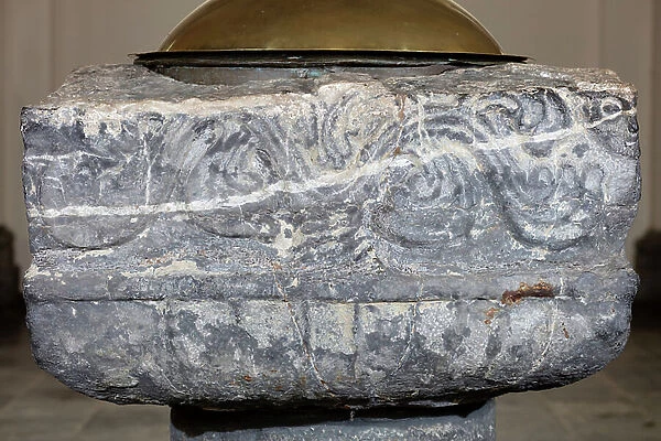 Baptismal font, 12th century