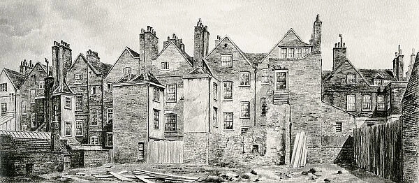 Bartletts Buildings, 1890 (watercolour)