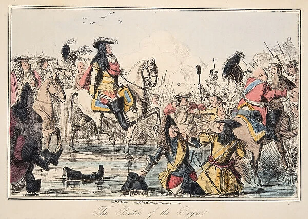The Battle of the Boyne, from The Comic History of England, pub