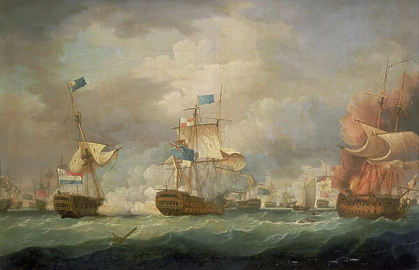 The Battle of Camperdown, 11 October 1797, 1798 (oil on canvas)
