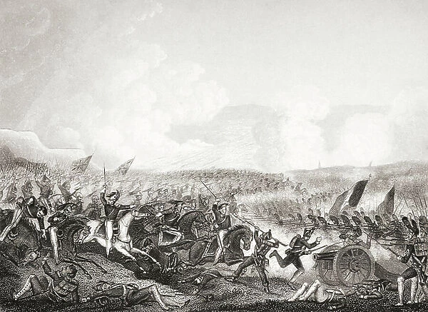 Battle of Salamanca, 22nd July 1812, engraved by D. Pound after J. Terry