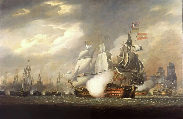The Battle of St Vincent, 14 February 1797. 1798 (oil on canvas)