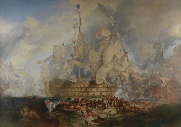 The Battle of Trafalgar, 21 October 1805, 1822-24 (oil on canvas)
