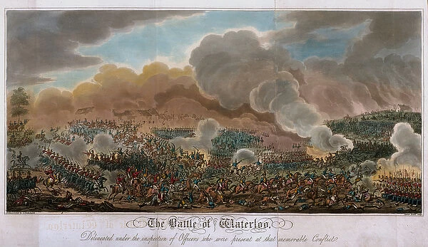 The Battle of Waterloo, 1815, 1817 (aquatint)