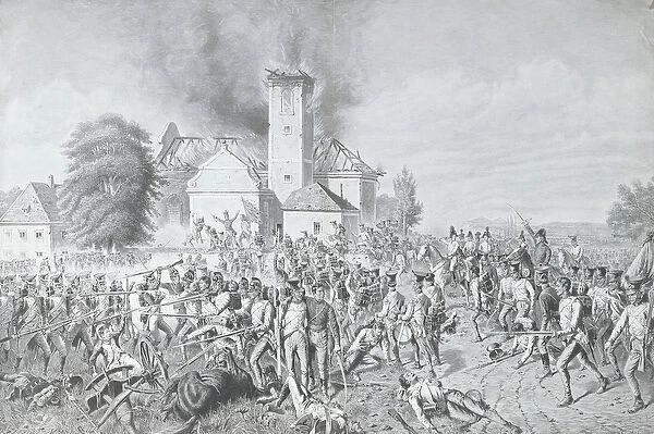 The Battle of Waterloo, engraved by Richard Bong (engraving)