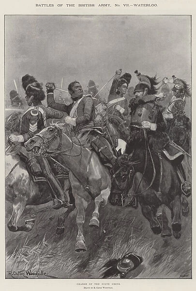 Battles of the British Army, Waterloo (engraving)