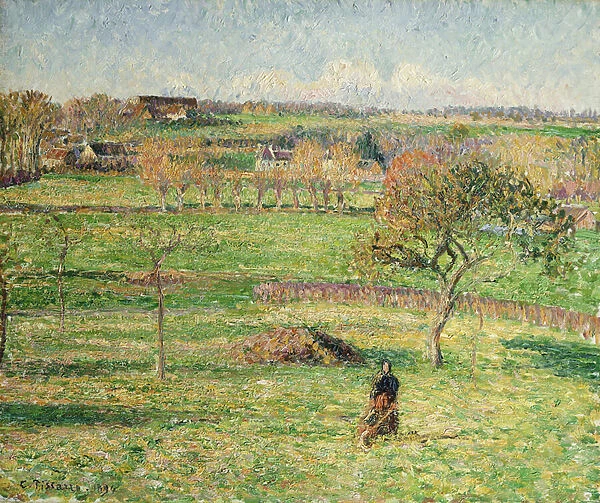 Bazincourt Prairie, Autumn; Prairies de Bazincourt, Automne, 1894 (oil on canvas)