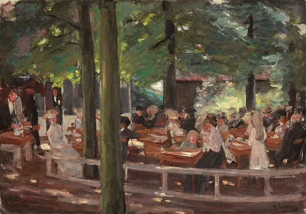 Beer Garden in Laren, Study; Biergarten in Laren, Studie, 1903 (oil on canvas)