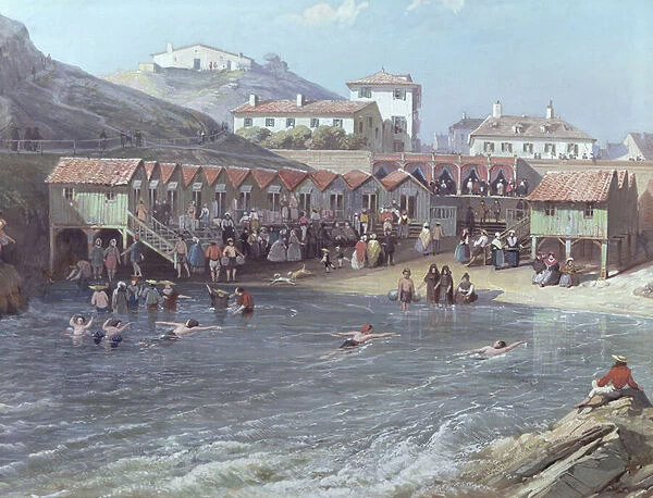 The Beginning of Sea Swimming in the Old Port of Biarritz