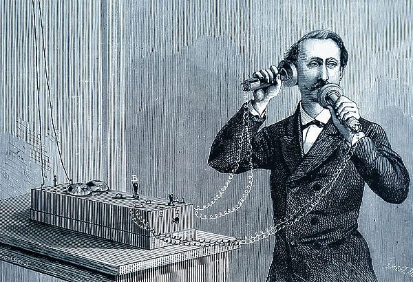 Bell telephone, 1880