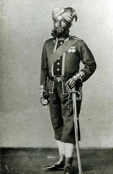 Bengal Infantryman, c. 1900 (b  /  w photo)