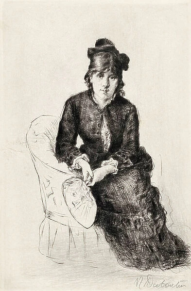 Berthe Morisot, portrait (drawing)