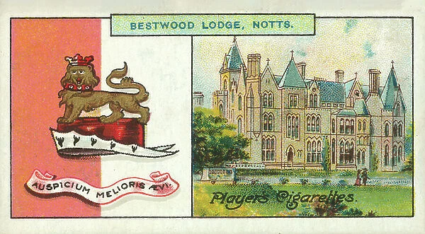 Bestwood Lodge, Notts, Auspicium Melioris Aevi, The Duke Of St Albans (colour litho)