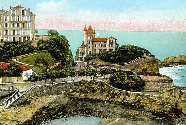 Biarritz, the Villa Belza, c.1920 (postcard)