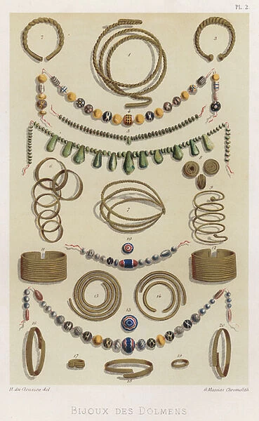 Bijoux des Dolmens (colour litho)