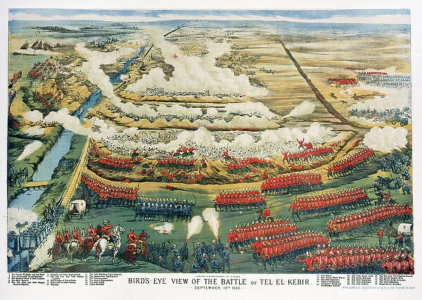 Bird s-Eye View of the Battle of Tel el-Kebir on 13th September 1882