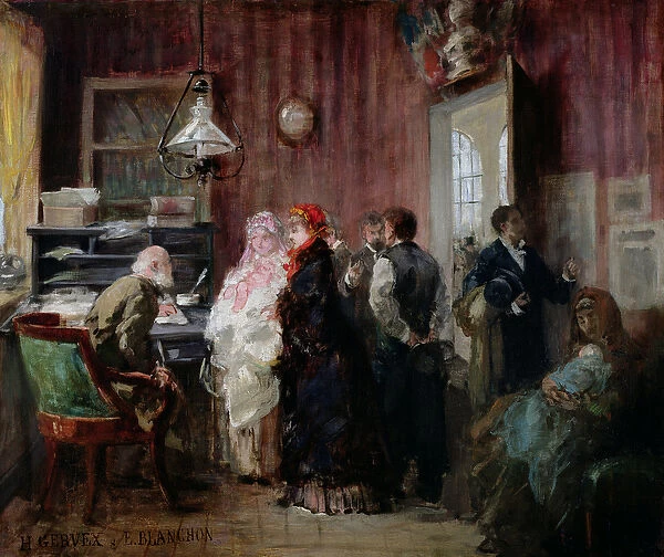 Birth, Town Hall of the 19th Arrondissement, c. 1881 (oil on canvas)
