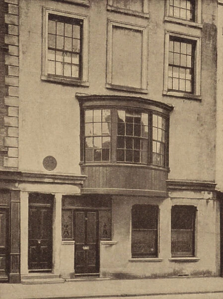 Birthplace of English writer, George Meredith (b  /  w photo)