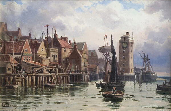 A Bit of Old Shields, 1898 (oil on canvas)