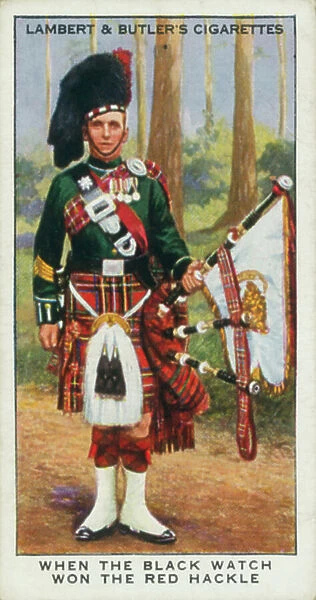 When the Black Watch won the Red Hackle (colour photo)