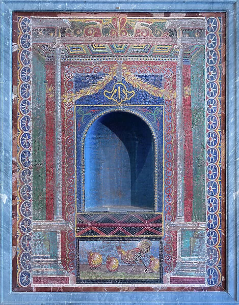 Blue Nympheum Niche, before 79 AD (mosaic)