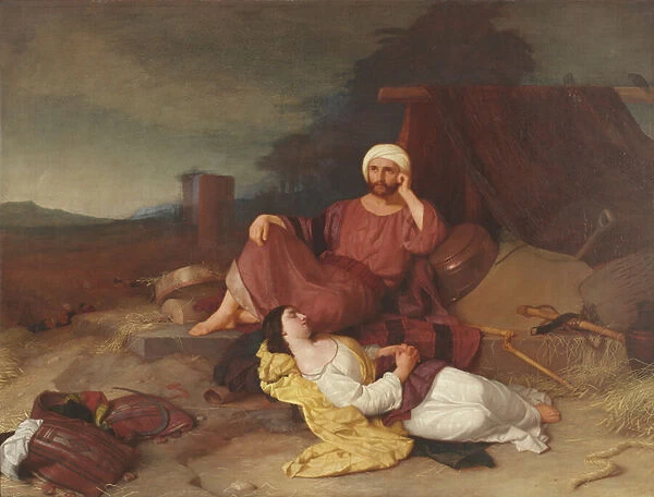 Boaz and Ruth, c. 1853 (oil on canvas)